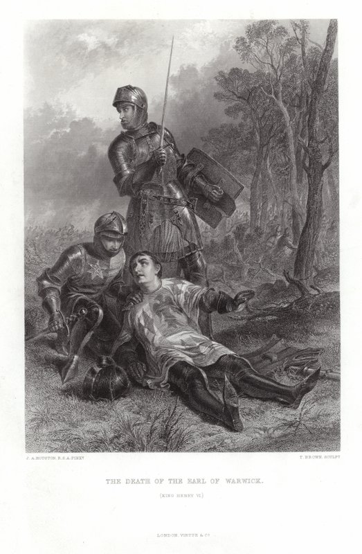 Warwick grófjának halála alkotó: John Adam P. Houston