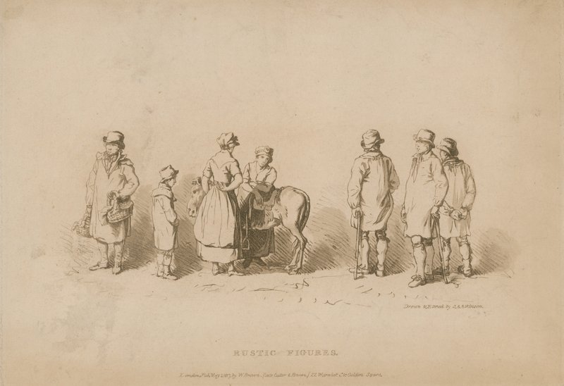 Rusztikus figurák alkotó: John Augustus Atkinson