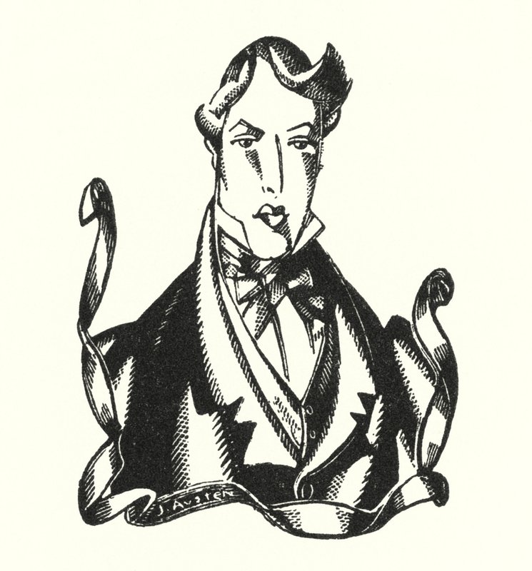 Finis illusztráció a Don Juanhoz, Lord Byron (litho) alkotó: John Austen