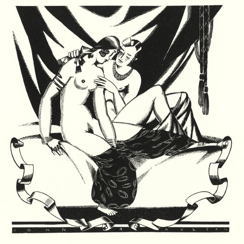 Illusztráció Don Juanhoz, Lord Byron (litho) alkotó: John Austen
