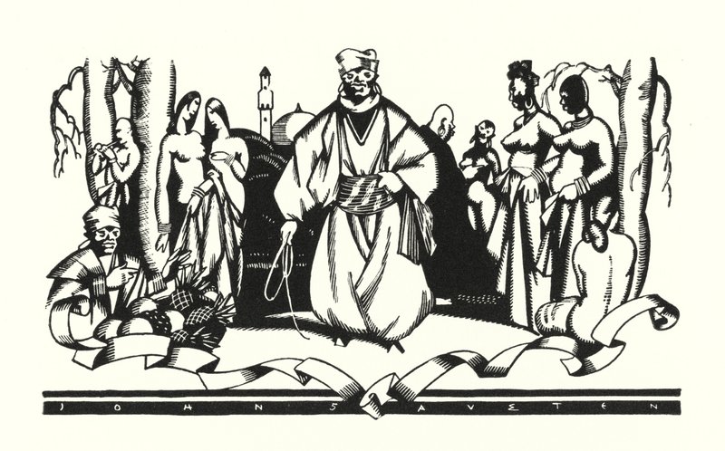 Illusztráció Don Juanhoz, Lord Byron (litho) alkotó: John Austen