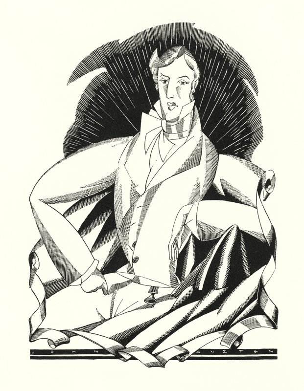 Illusztráció Don Juanhoz, Lord Byron (litho) alkotó: John Austen