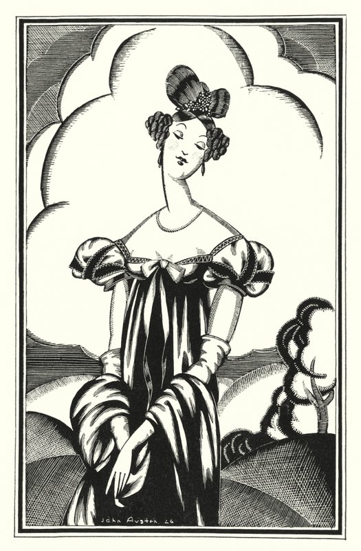 Illusztráció a Don Juanhoz, Lord Byron: Aurora Raby, egy fiatal sztár (litho) alkotó: John Austen