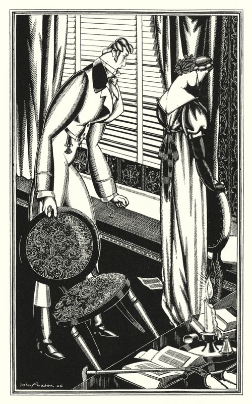 Illusztráció Don Juanhoz, Lord Byron: Don Jose és hölgye veszekedtek, miért? (litho) alkotó: John Austen