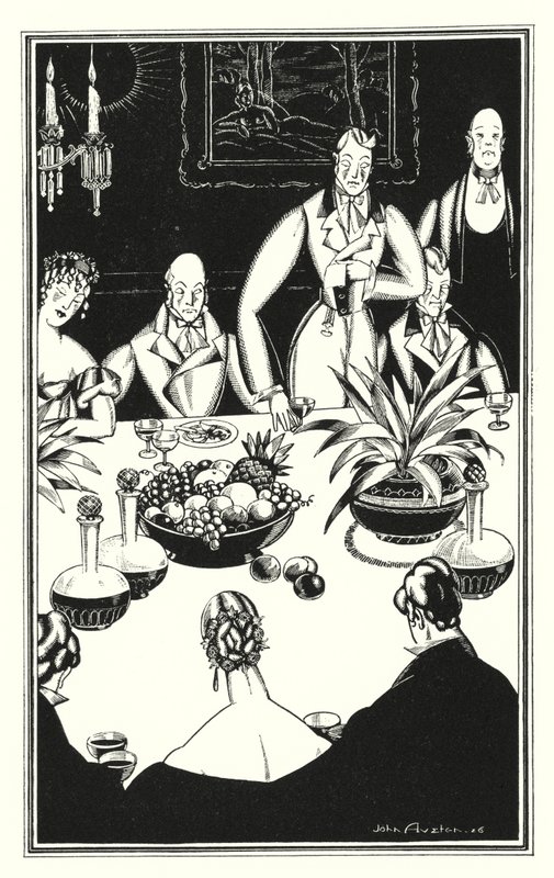 Illusztráció Don Juanhoz, Lord Byron: A legkomorabb óra, amely a szomorú huszonnégyből (litho) fordul elő alkotó: John Austen
