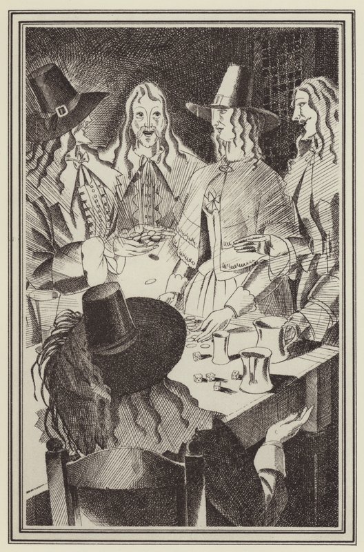 Illusztráció a Moll Flanders számára, Daniel Defoe (litho) alkotó: John Austen