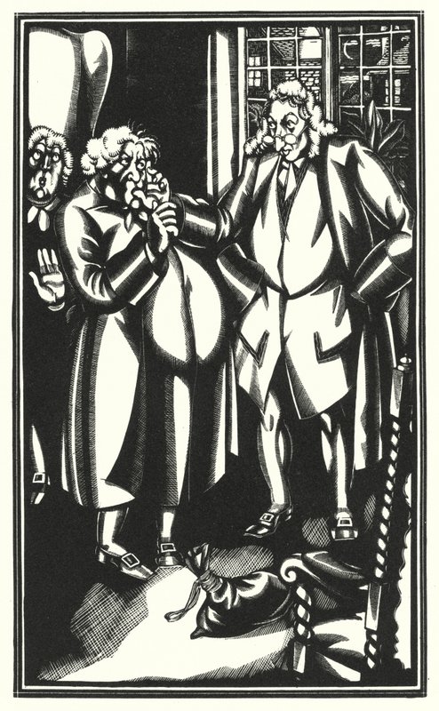 Illusztráció Tristram Shandyhez, Laurence Sterne (litho) alkotó: John Austen