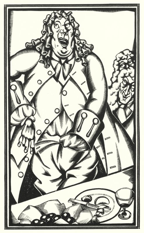 Illusztráció Tristram Shandyhoz, Laurence Sterne (litho) alkotó: John Austen