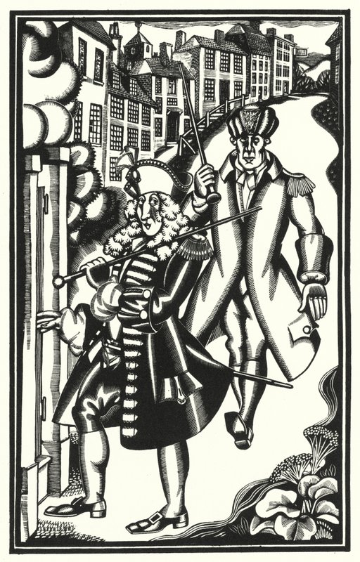 Illusztráció Tristram Shandyhoz, Laurence Sterne (litho) alkotó: John Austen