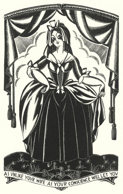 Illusztráció Tristram Shandyhoz, Laurence Sterne (litho) alkotó: John Austen