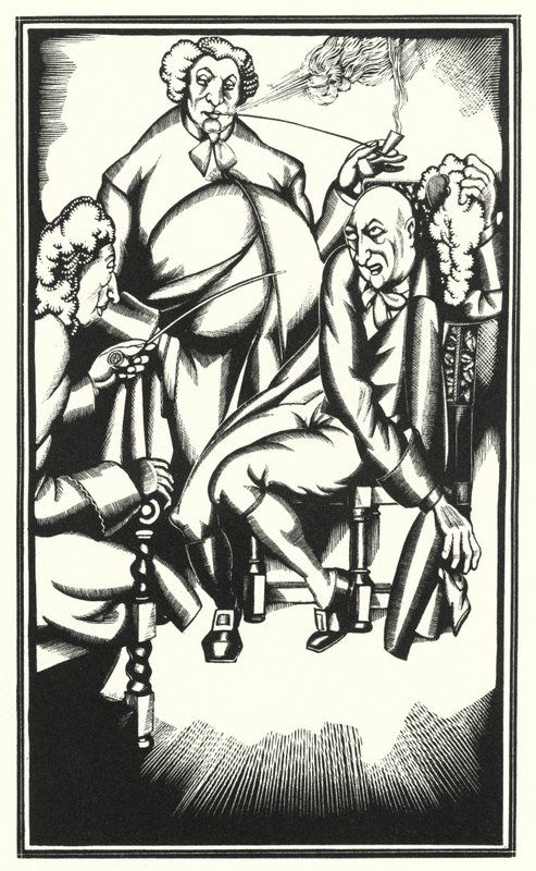 Illusztráció Tristram Shandyhoz, Laurence Sterne (litho) alkotó: John Austen
