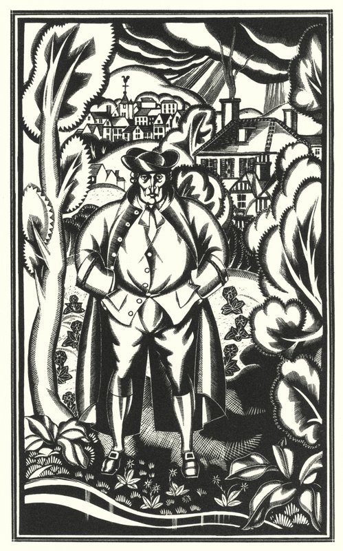 Illusztráció Tristram Shandyhez, Laurence Sterne (litho) alkotó: John Austen