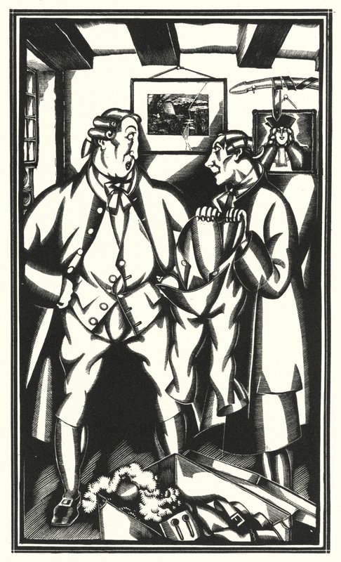 Illusztráció Tristram Shandyhoz, Laurence Sterne (litho) alkotó: John Austen
