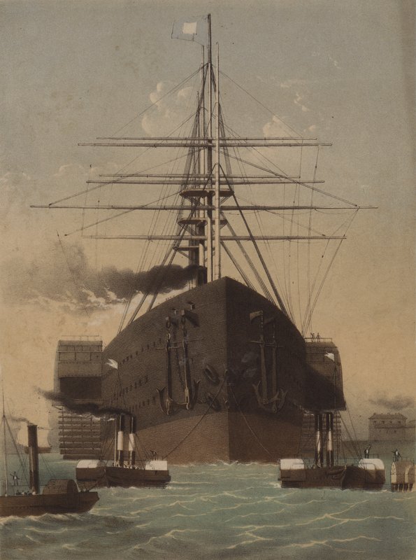 A Great Eastern, Isambard Kingdom Brunel gőzhajója alkotó: John Brandard