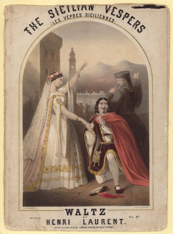 A szicíliai vesperás. Henri Laurent keringője alkotó: John Brandard