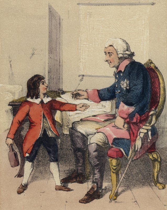 Nagy Frigyes és unokaöccse alkotó: John Callcott Horsley