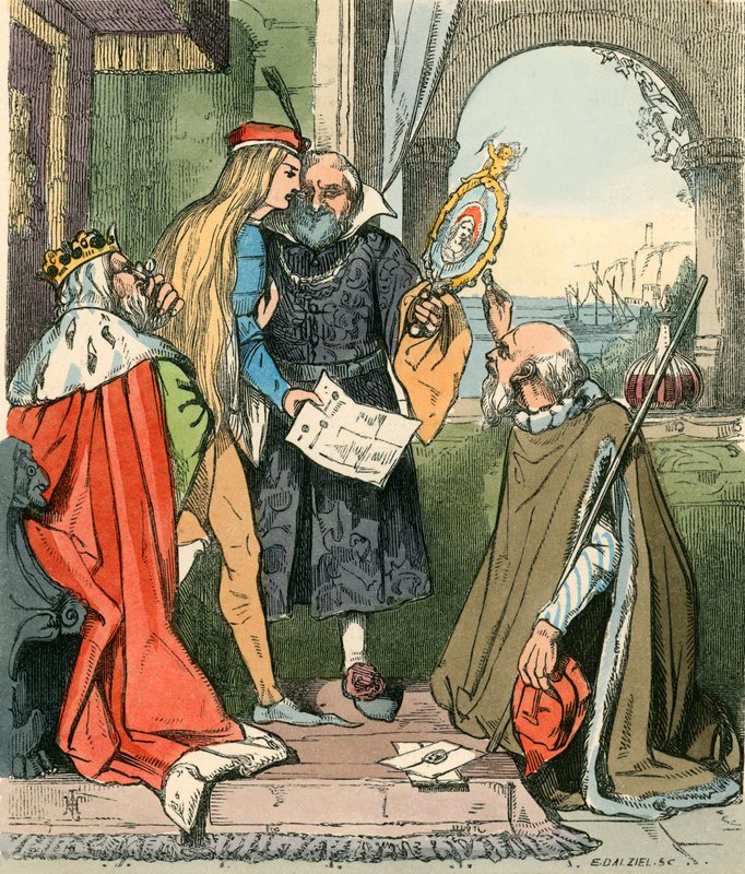 A herceg a portrékat nézi alkotó: John Callcott Horsley