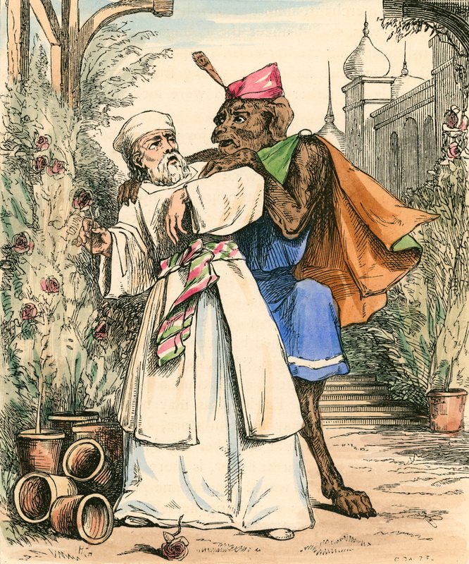 A kereskedő, aki a rózsát szedi a Szépségért alkotó: John Callcott Horsley