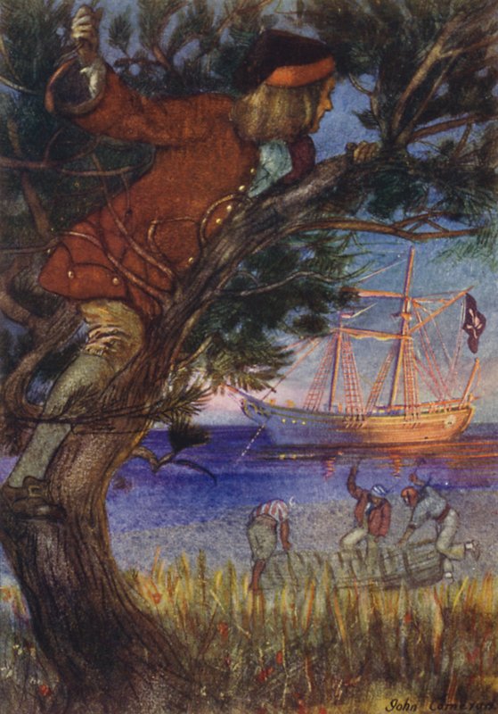 A Treasure Island illusztrációja alkotó: John Cameron
