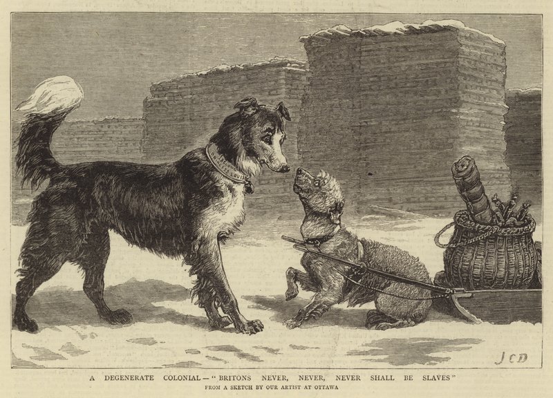 Egy degenerált gyarmati, a britek soha, soha, soha nem lesznek rabszolgák alkotó: John Charles Dollman