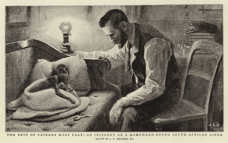 A legjobb barátoknak el kell válniuk, egy incidens egy hazafelé tartó dél-afrikai hajón alkotó: John Charles Dollman