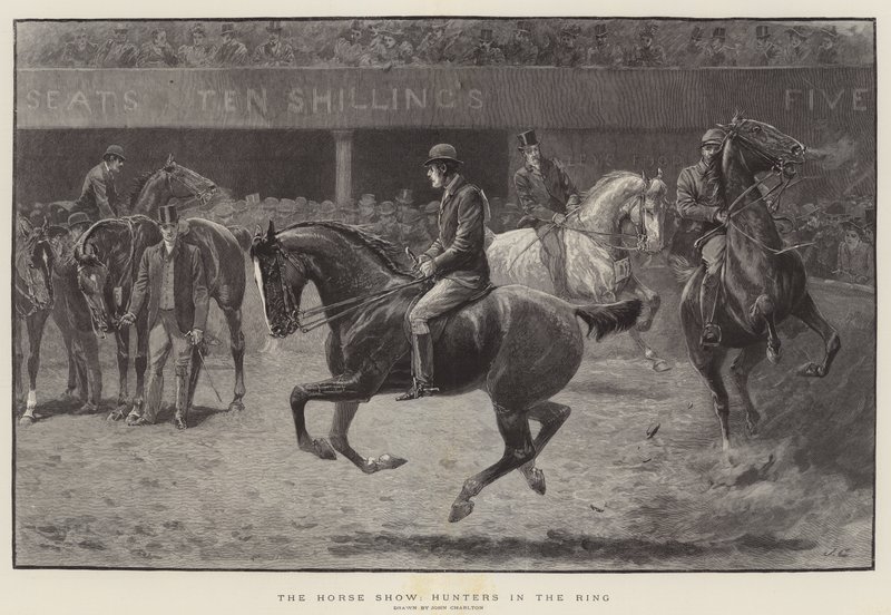 A Horse Show, vadászok a ringben alkotó: John Charlton