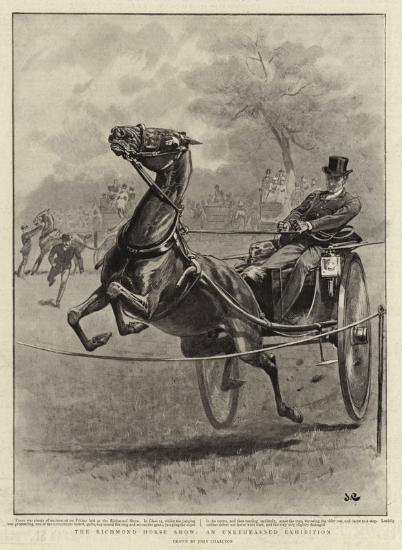 A Richmond Horse Show, egy be nem próbált kiállítás alkotó: John Charlton