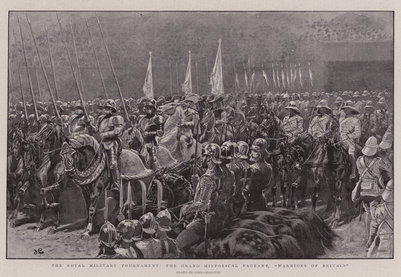 A Királyi Katonai Torna, a Nagy Történelmi Felvonulás, Nagy-Britannia Harcosai alkotó: John Charlton