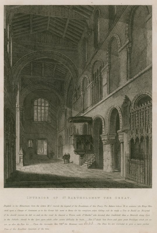 A Nagy Szent Bertalan-templom belseje alkotó: John Coney