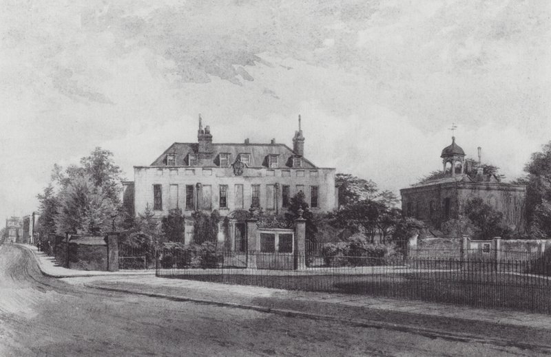Elveszett London: Stockwell Park House, a Stockwell Parkból (lithó) alkotó: John Crowther