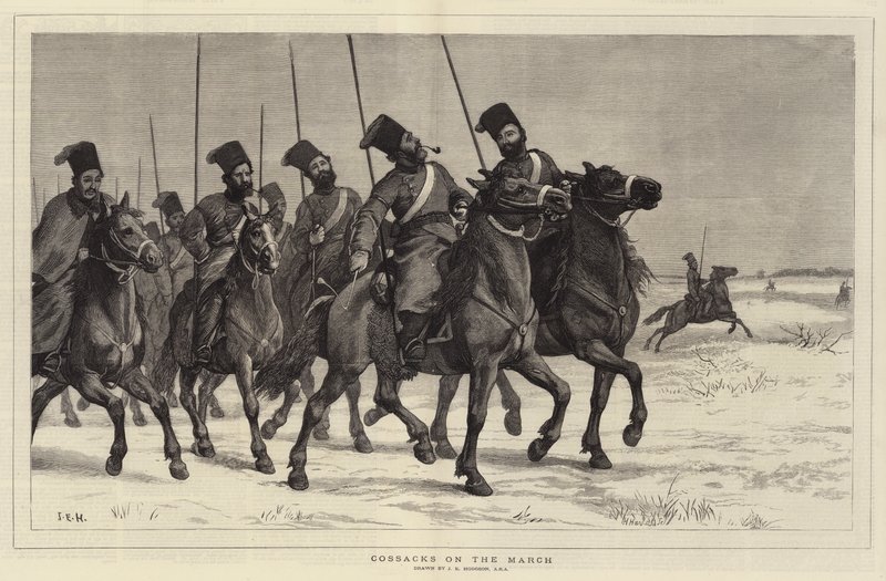 Kozákok menetelnek alkotó: John Evan Hodgson