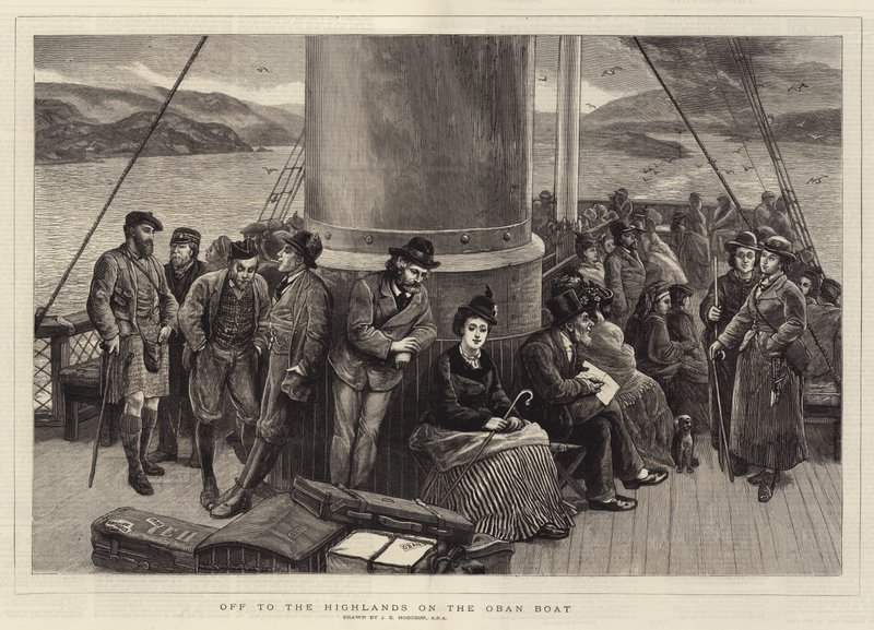 A Felvidékre az Oban hajóval alkotó: John Evan Hodgson