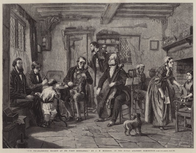 Filharmóniai Társaságunk az első próbán alkotó: John Evan Hodgson