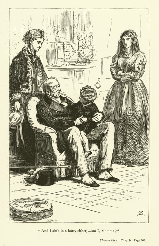 Illusztráció Phineas Finnhez, Anthony Trollope (metszet) alkotó: John Everett (after) Millais