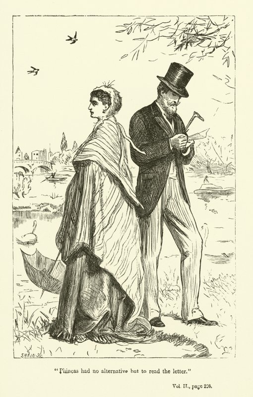 Illusztráció Phineas Finn számára, Anthony Trollope alkotó: John Everett Millais