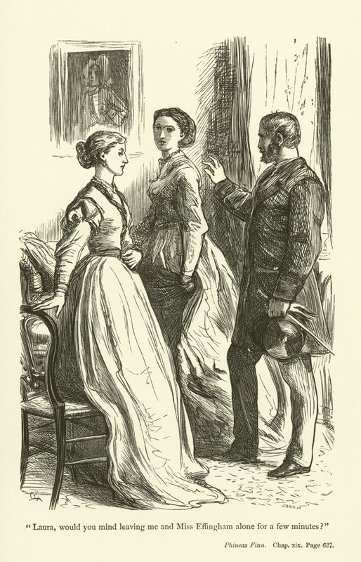 Illusztráció Phineas Finn számára, Anthony Trollope alkotó: John Everett Millais