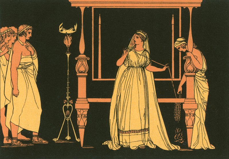 Penelope meglepte az udvarlókat alkotó: John Flaxman