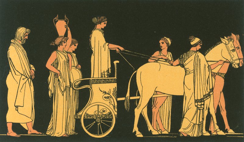 Ulysses követi Nausicaa autóját alkotó: John Flaxman