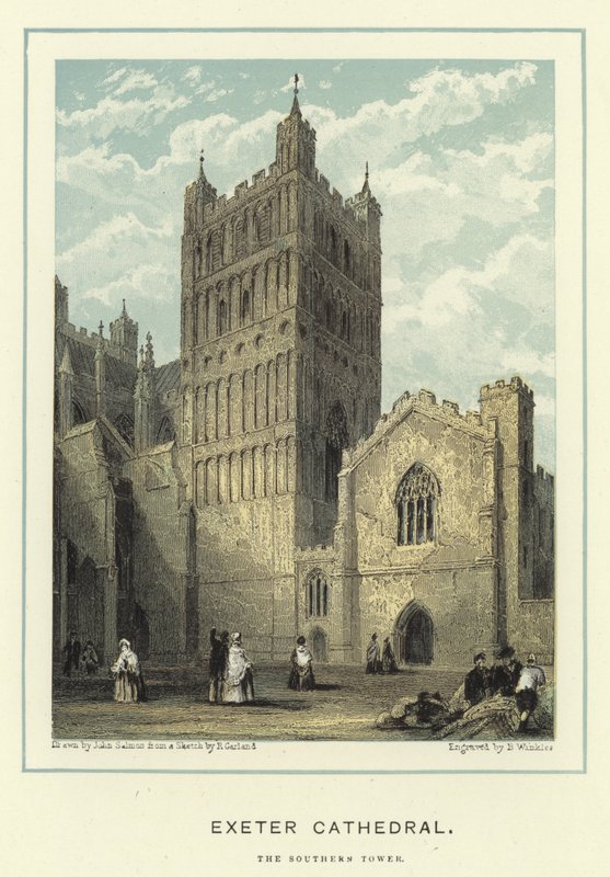 Exeter katedrálisa, a déli torony alkotó: John Francis Salmon