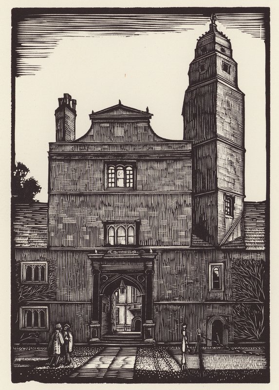 Cambridge: Caius (fametszet) alkotó: John Frederick Greenwood