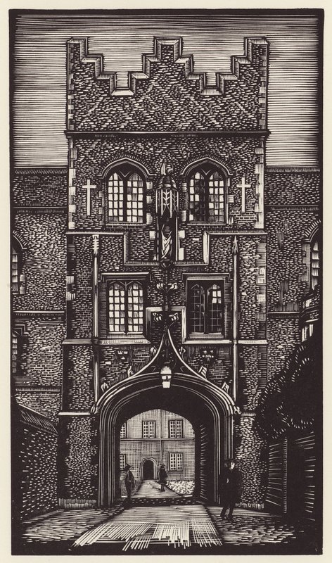 Cambridge: Jézus (fametszet) alkotó: John Frederick Greenwood