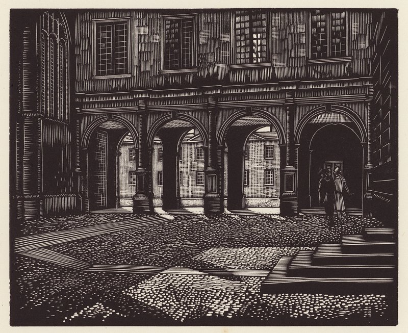 Cambridge: Peterhouse (fametszet) alkotó: John Frederick Greenwood