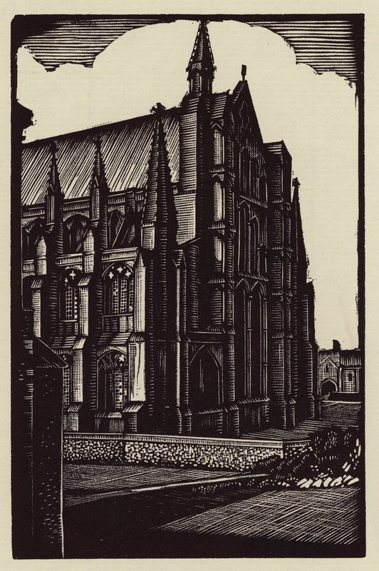 Ely székesegyház: East End (fametszet) alkotó: John Frederick Greenwood