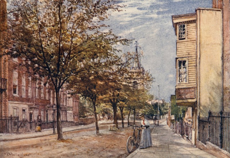 Church Row, Hampstead (színes litó) alkotó: John Fulleylove