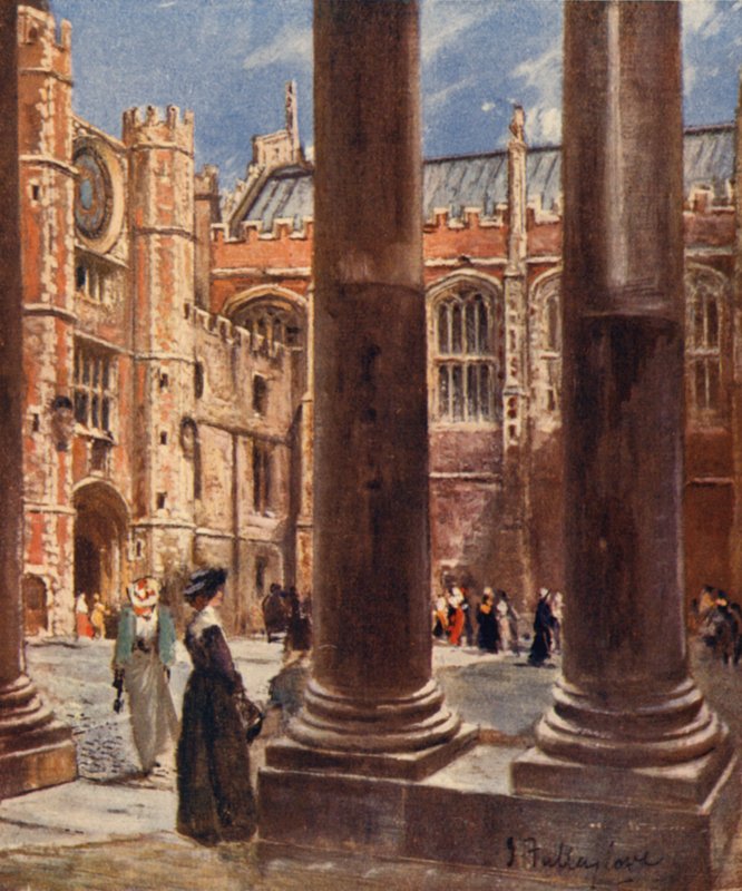 Clock Court, Hampton Court Palace (színes litó) alkotó: John Fulleylove