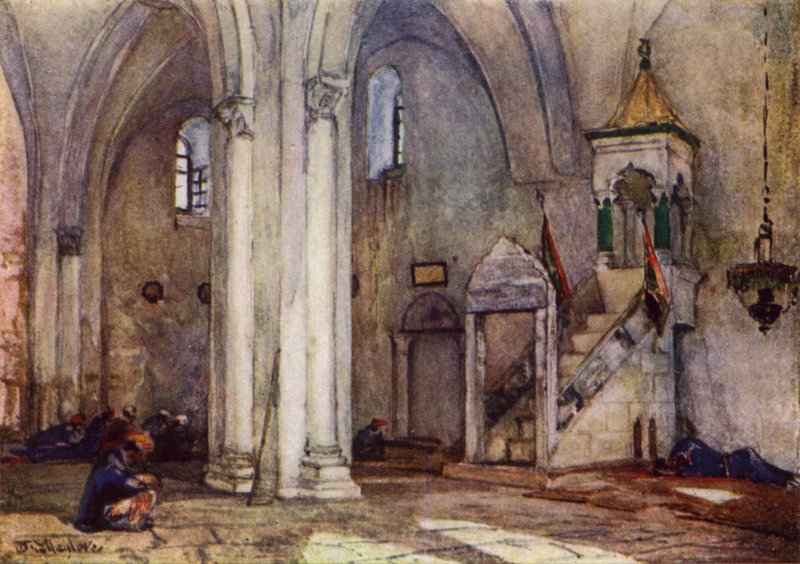 A szamáriai mecset belseje (színes litó) alkotó: John Fulleylove
