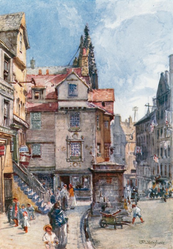 John Knox háza, a High Street alkotó: John Fulleylove
