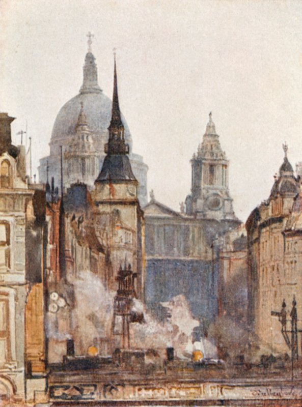 Szent Pál székesegyház, a Ludgate Cirkuszból alkotó: John Fulleylove