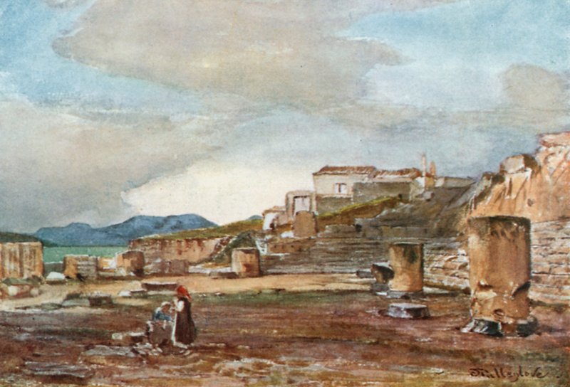 A misztériumok nagy templomának terme, Eleusis alkotó: John Fulleylove
