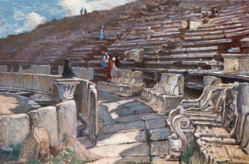 Az athéni Dionysos Színház nézőterének alsó része alkotó: John Fulleylove